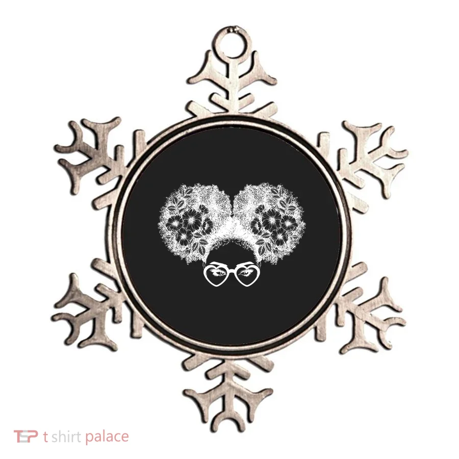 Flower Afro Puffs Ornament