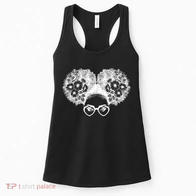 Flower Afro Puffs Women's Tank Top