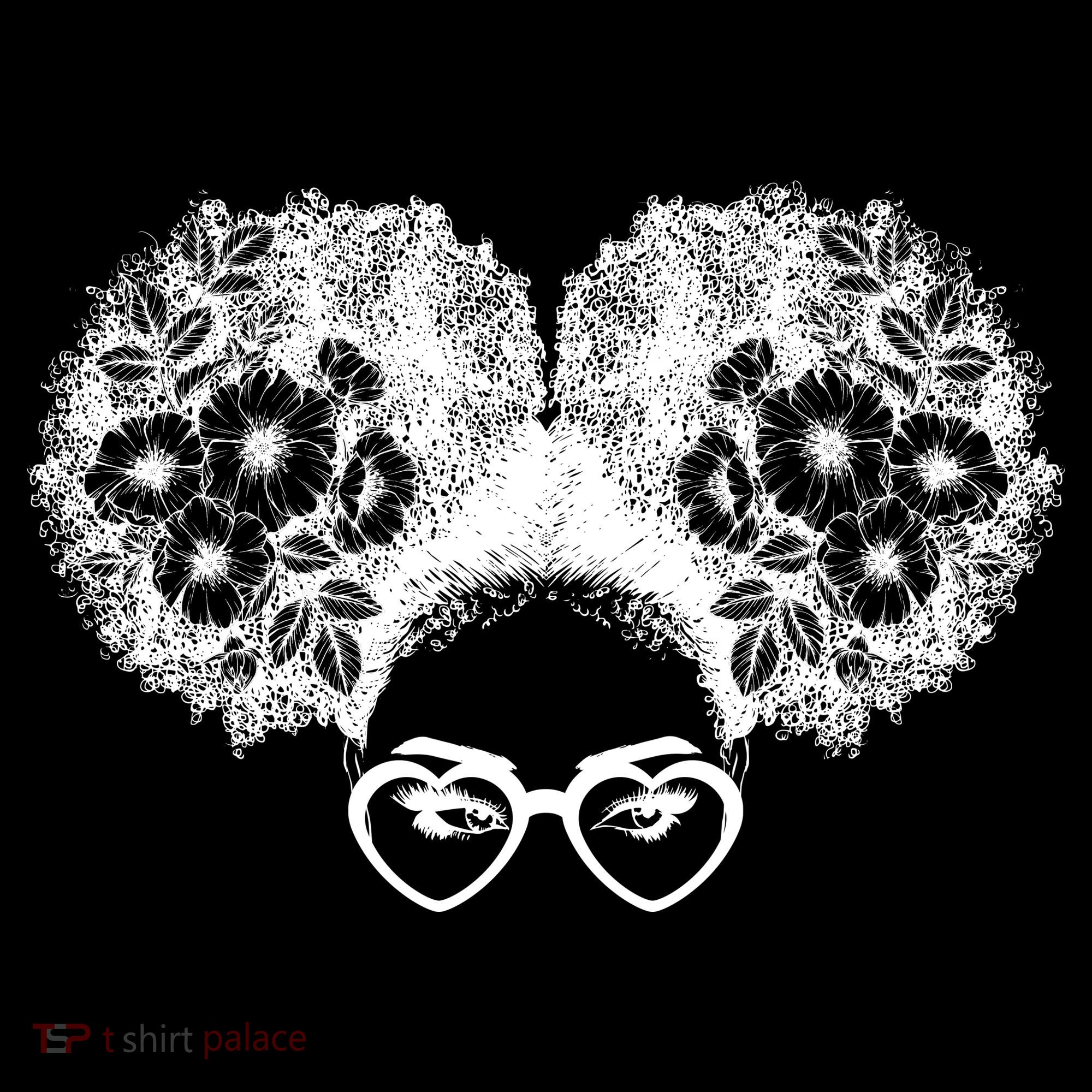 Flower Afro Puffs Women's Tank Top