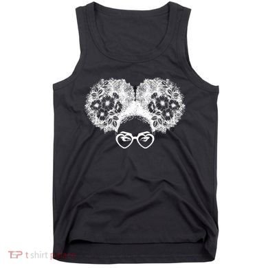 Flower Afro Puffs Tank Top