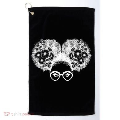 Flower Afro Puffs Golf Towel