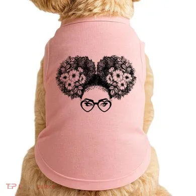Flower Afro Puffs Doggie Tank