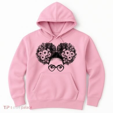 Flower Afro Puffs Hoodie