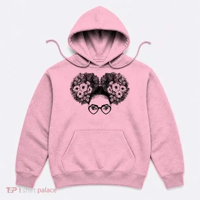 Flower Afro Puffs Hoodie
