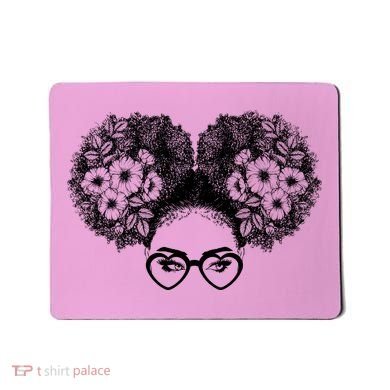 Flower Afro Puffs Mousepad