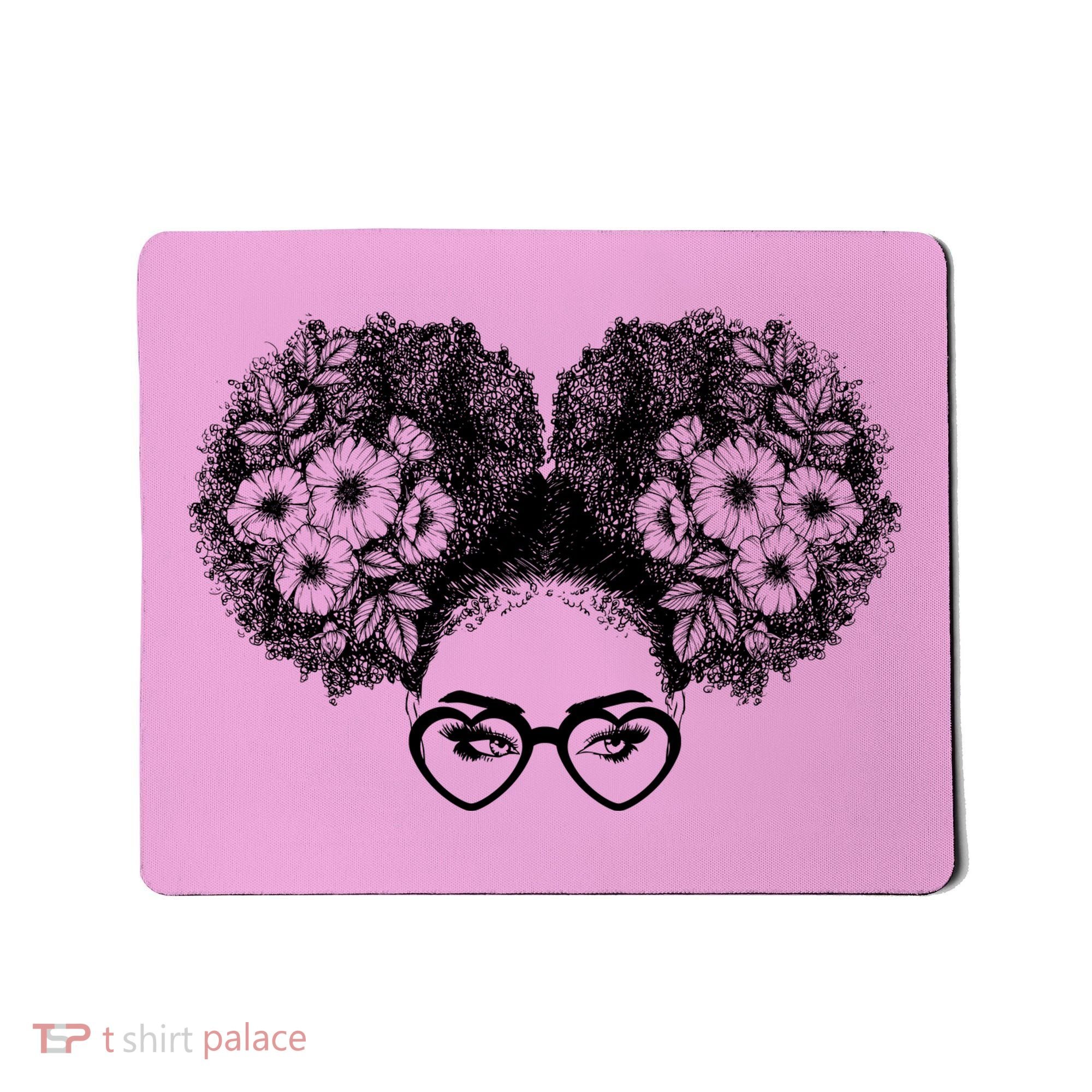 Flower Afro Puffs Mousepad