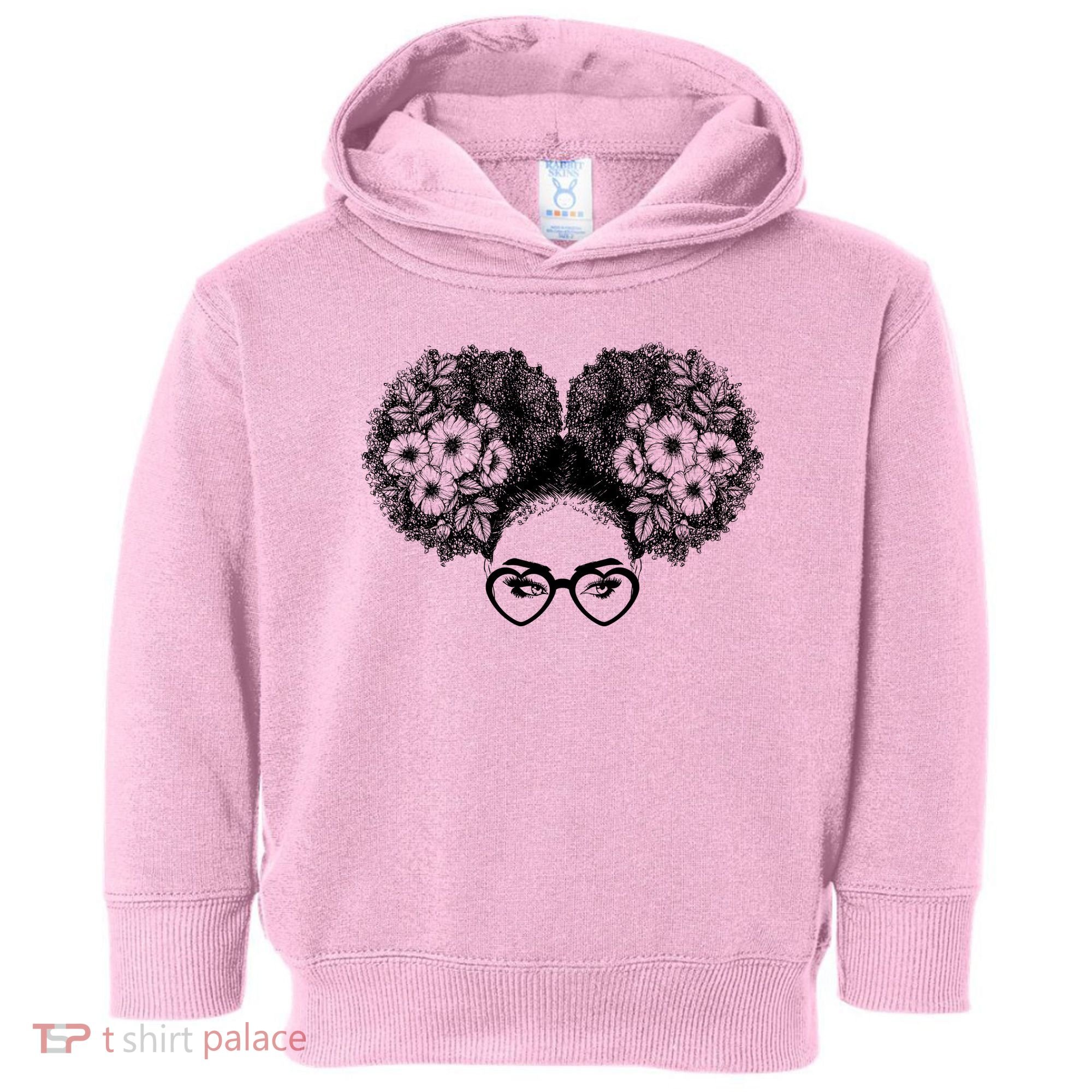 Flower Afro Puffs Toddler Hoodie