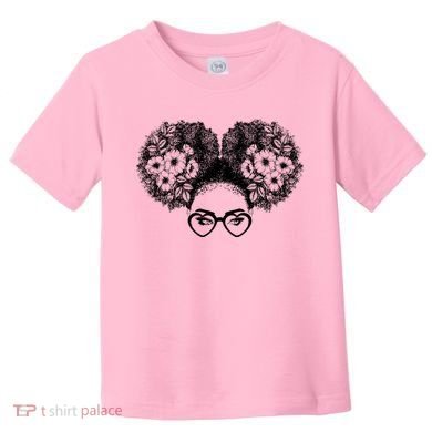 Flower Afro Puffs Toddler T-Shirt