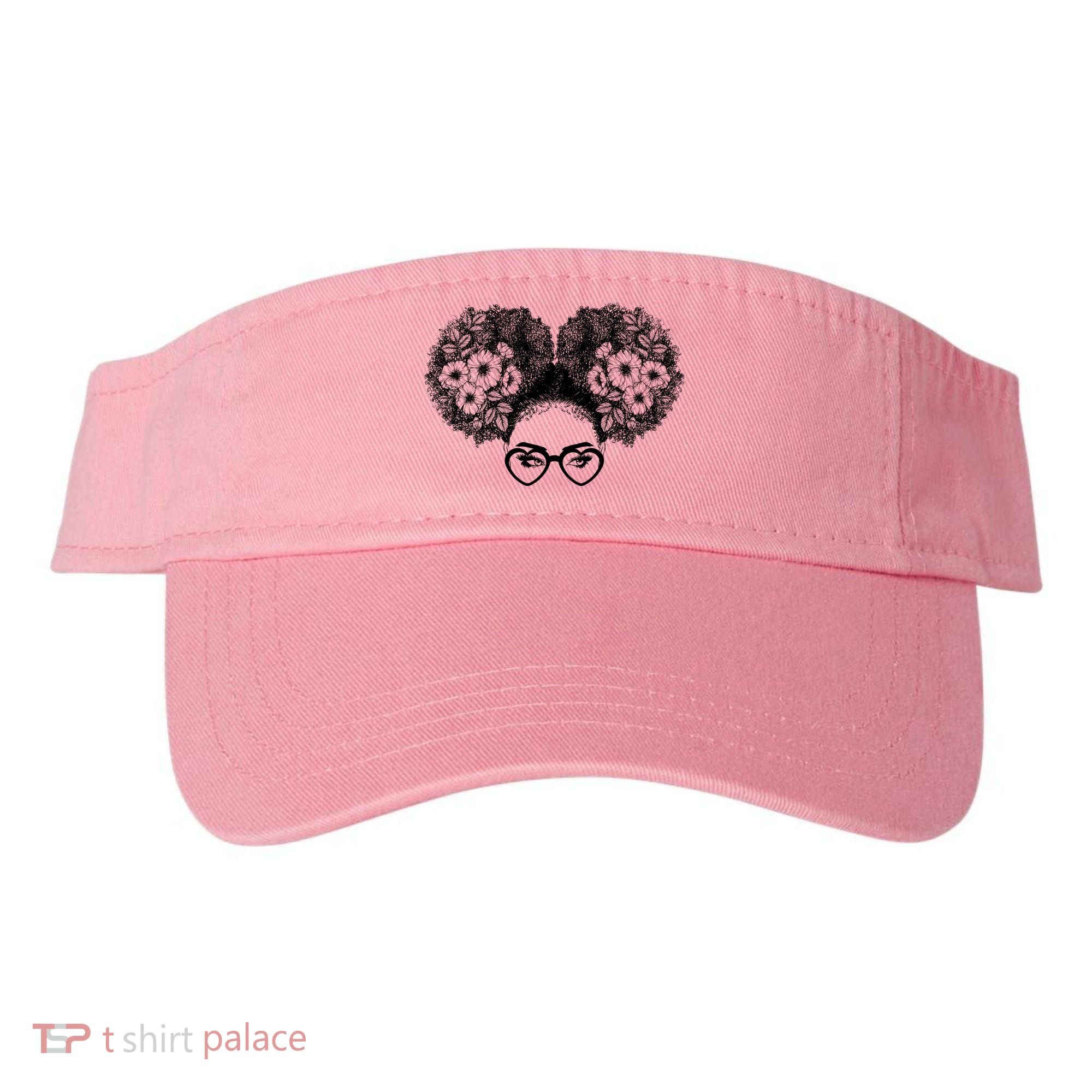 Flower Afro Puffs Visor