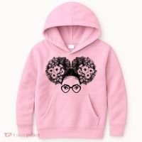 Flower Afro Puffs Kids Hoodie thumb 0