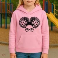 Flower Afro Puffs Kids Hoodie thumb 3