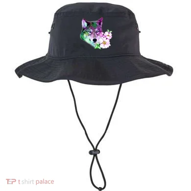 Flower Colorful Wilderness Wolf Bucket Hat