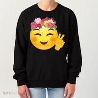 Flower Crown Emoji Women's Sweatshirt thumb 0