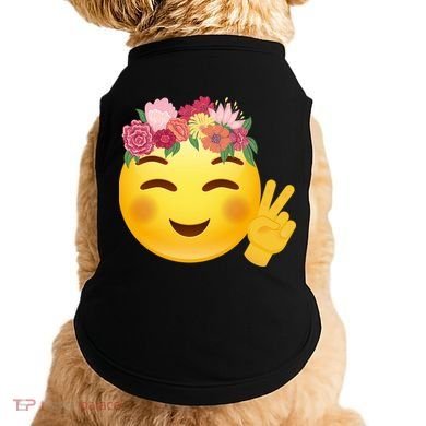 Flower Crown Emoji Doggie Tank