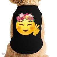 Flower Crown Emoji Doggie Tank thumb 0