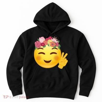 Flower Crown Emoji Hoodie