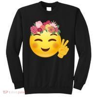 Flower Crown Emoji Sweatshirt thumb 0