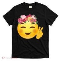 Flower Crown Emoji T-Shirt thumb 0