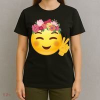 Flower Crown Emoji T-Shirt thumb 4