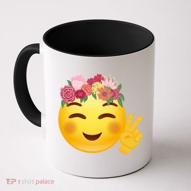 Flower Crown Emoji Coffee Mug