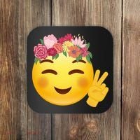Flower Crown Emoji Coaster thumb 0
