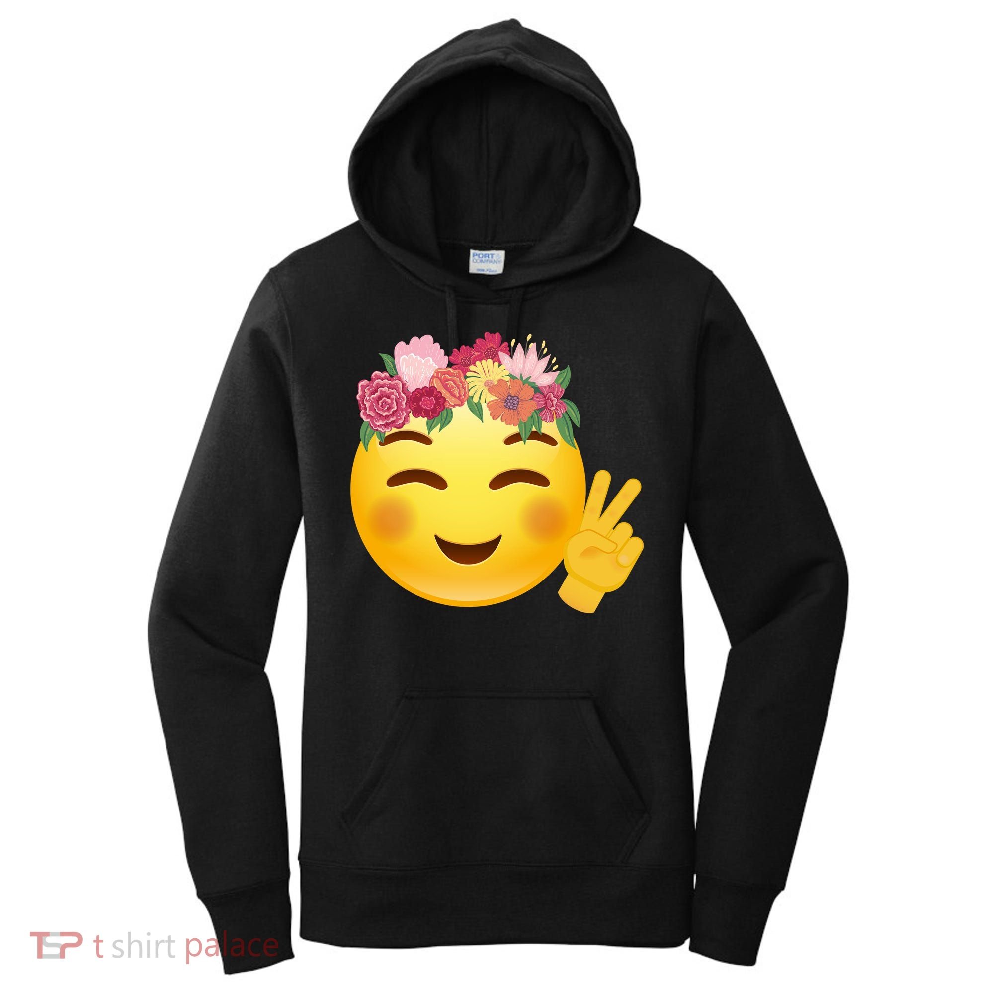 Flower Crown Emoji Women's Hoodie