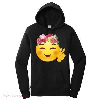 Flower Crown Emoji Women's Hoodie