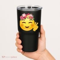 Flower Crown Emoji Tumbler thumb 2