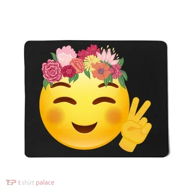 Flower Crown Emoji Mousepad