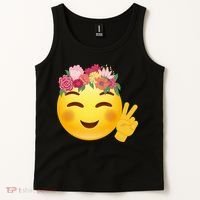 Flower Crown Emoji Tank Top thumb 2