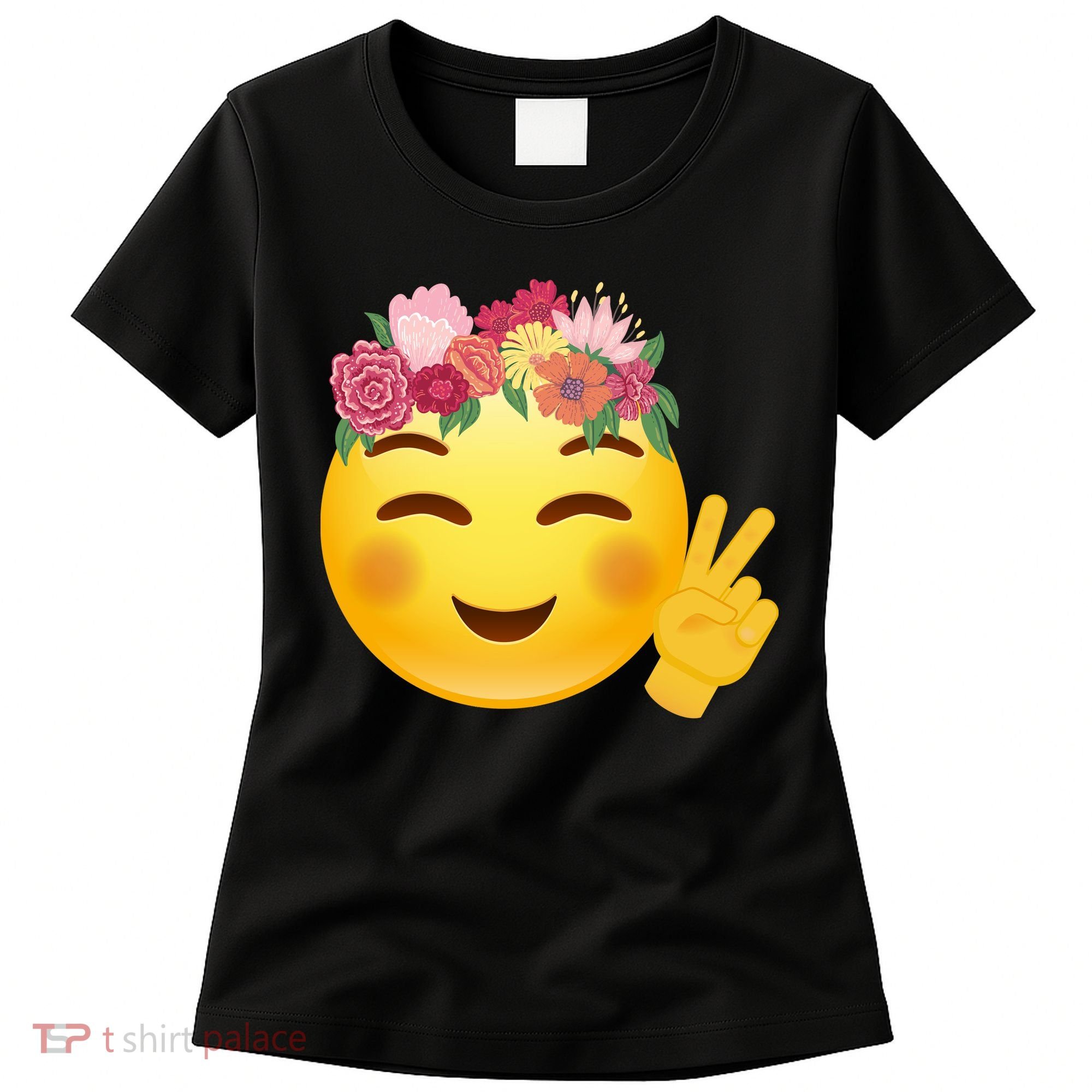 Flower Crown Emoji Women's T-Shirt