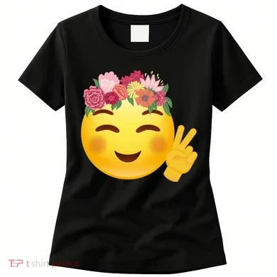 Flower Crown Emoji Women's T-Shirt