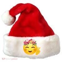 Flower Crown Emoji Santa Hat thumb 0