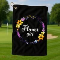 Flower Girl Golf Towel thumb 1