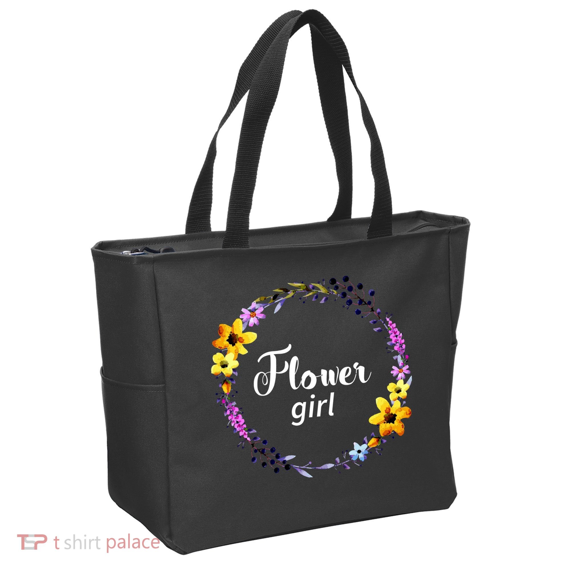 Flower Girl Tote Bag