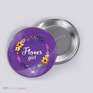 Flower Girl Button