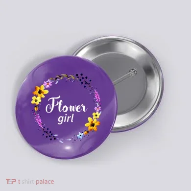 Flower Girl Button