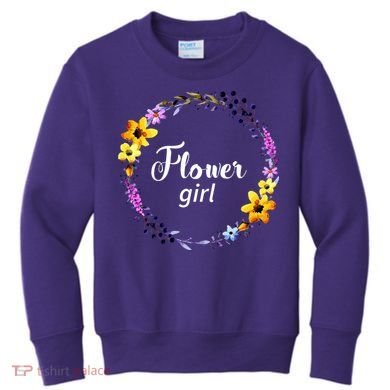 Flower Girl Kids Sweatshirt