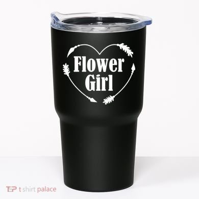 Flower Girl Heart Tumbler
