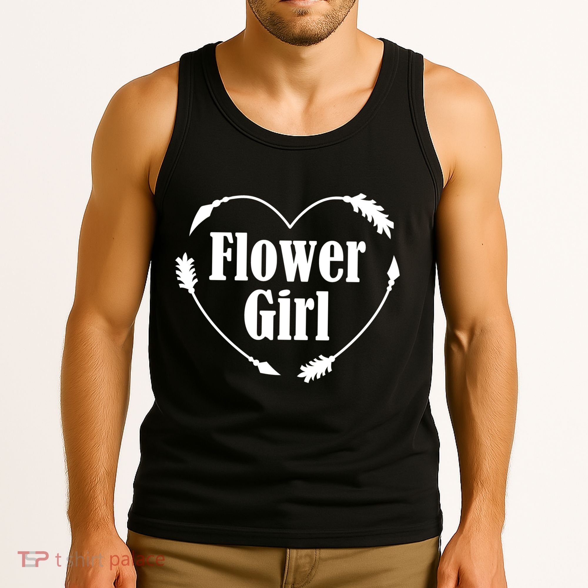 Flower Girl Heart Tank Top