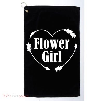 Flower Girl Heart Golf Towel