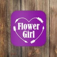 Flower Girl Heart Coaster thumb 0