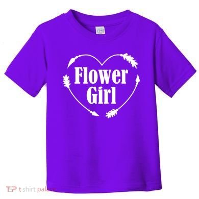 Flower Girl Heart Toddler T-Shirt