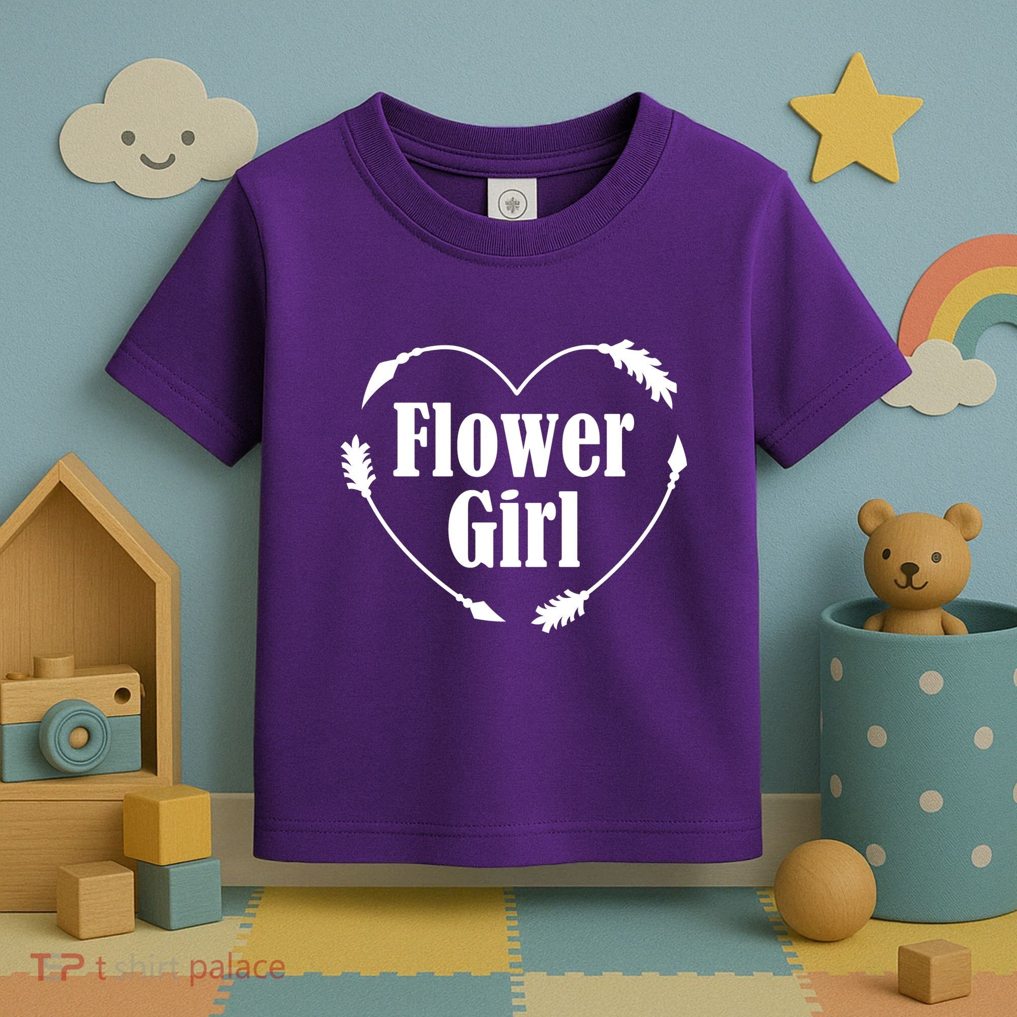 Flower Girl Heart Toddler T-Shirt