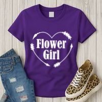 Flower Girl Heart Women's T-Shirt thumb 3