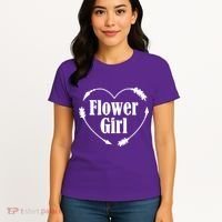 Flower Girl Heart Women's T-Shirt thumb 4