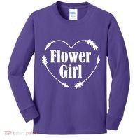 Flower Girl Heart Kids Long Sleeve Shirt thumb 0