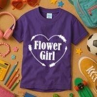 Flower Girl Heart Kids T-Shirt thumb 3