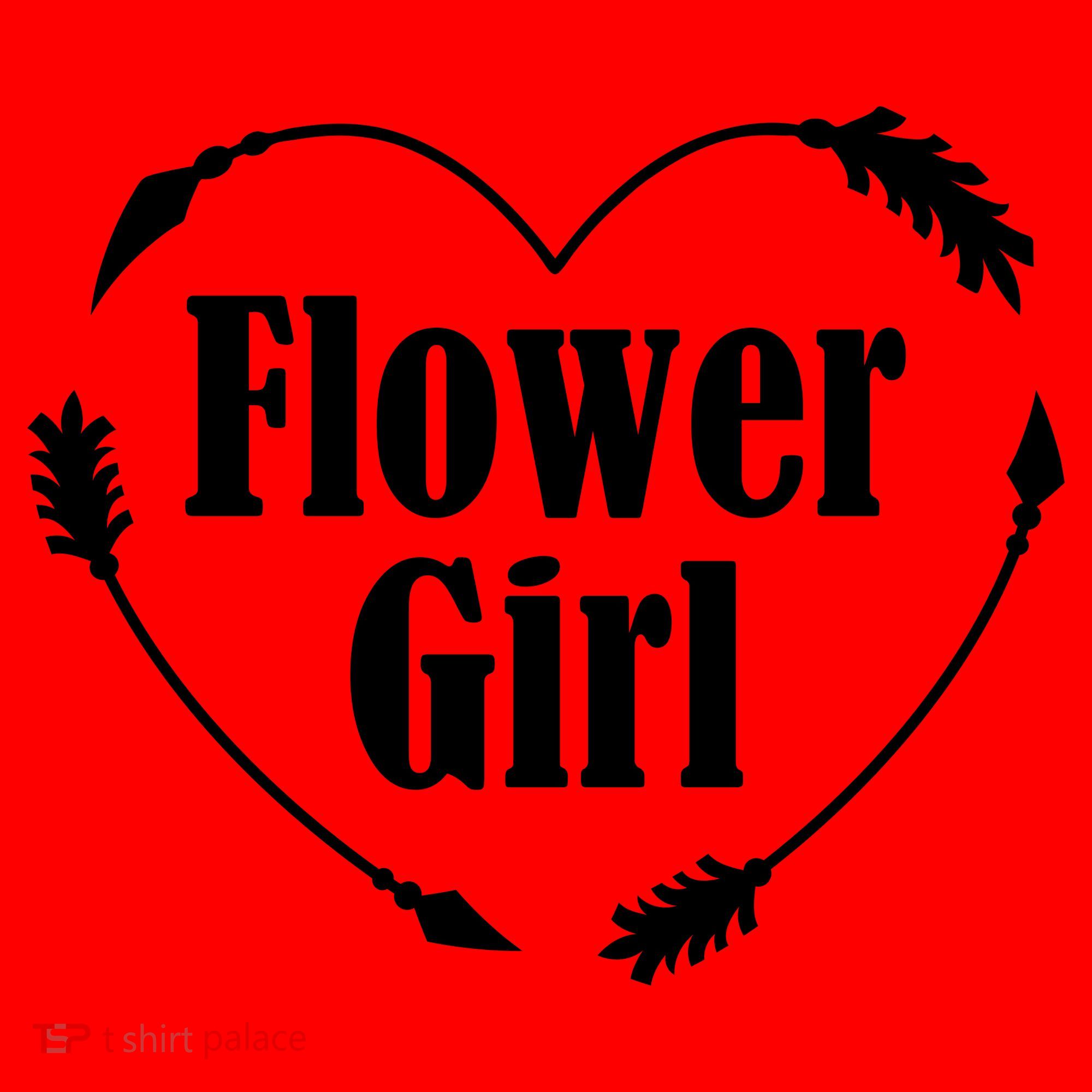 Flower Girl Heart Santa Hat