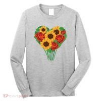 Flower Heart Bouquet Long Sleeve Shirt thumb 0